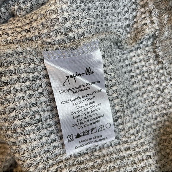 Papinelle Super Sleepy Waffle Sleep Pajama Set Top Joggers Gray XXL Women’s - Picture 7 of 7